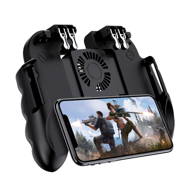 H9 Gamepad Cooling Fan Smartphone PUBG Power Bank Gamepad for Pubg Controller L1R1 Trigger Joystick Handle Grip