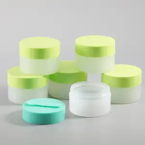 100 g breitem mund pp kunststoff reinigungsbalsam-glas mit magnetischem löffel für kosmetische gesichtsmaske creme