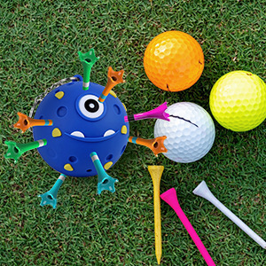 Wholesale Price Golf Ball Tee <strong>Holder</strong> Holds 18 Tees Built to Last Silicone Qute <strong>Nin</strong> Golf Tee <strong>Holder</strong> With Keychain - Product Image 4