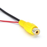 Adaptateur de câble vidéo RCA RCA femelle vers prise 2.5mm câble convertisseur AV avec plomb pour voiture DVR Dashcam caméra de stationnement inversée