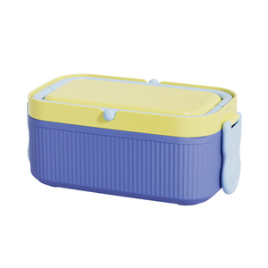 <b>Plastic</b> Lunch Box Rectangle Food Grade With Lid For Children Outdoor Use - Product Image 1