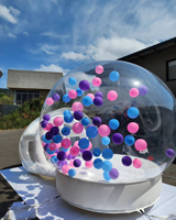Dôme de fête commercial transparent pour enfants, globe de neige gonflable, bulle gonflable, château gonflable, tente de jeu