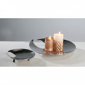 <b>Candle</b> <b>Plate</b>, Metal <b>Candle</b> <b>Plate</b>, Silver Plated <b>Candle</b> <b>Plate</b>, - Product Image 1