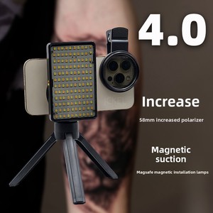 Lampe de studio Update4.0 ST120 avec miroir magnétique et filtres CPL pour la photographie en studio, le vlogging, <span class=keywords><strong>TikTok</strong></span>, le maquillage et les tatouages - Product Image 4
