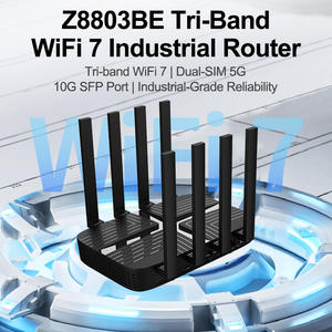 19000Mbps Industrial Wifi Wifi7 Router Tri Bandas 2.4Ghz 5.8Ghz 6Ghz Roteador sem fio com Slots para cartão SIM - Product Image 2