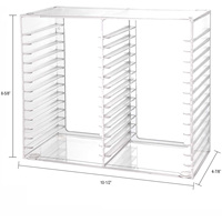 Boîtes de rangement pour CD en plastique transparent personnalisées en usine, organisateur de stockage de DVD en acrylique, porte-CD avec fente