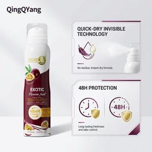 Siglo Factory Vente en gros <span class=keywords><strong>150ml</strong></span> 48H Contrôle des odeurs de transpiration Parfum fruit de la passion Déodorant anti-transpirant en spray pour femme OEM ODM - Product Image 4