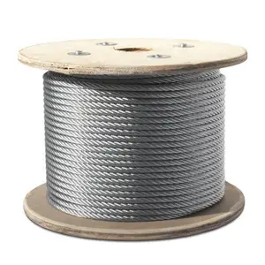 Steel Cable 4x31ws Ppc 8.3mm Galvanized 1960 Tensile Strength For Suspended Platform
