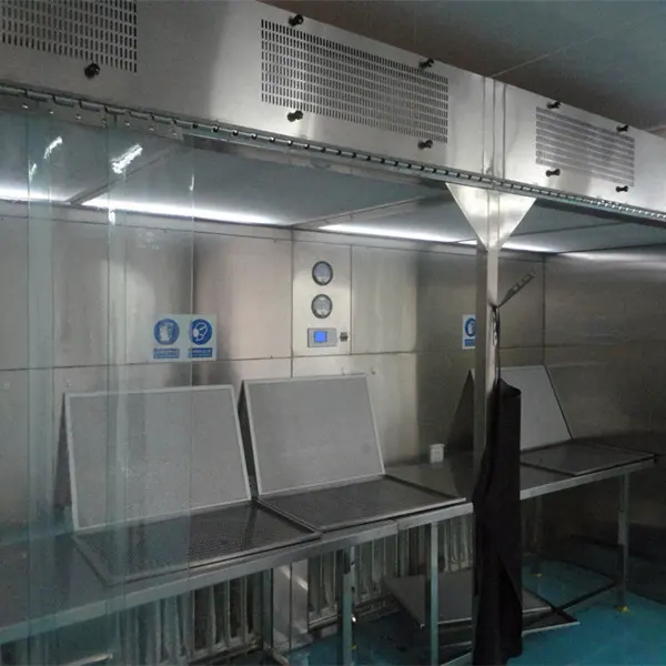 ห้องปลอดเชื้อใช้สำหรับห้องปลอดเชื้อมาตรฐานของห้องปลอดเชื้อห้องปลอดเชื้อมาตรฐาน GMP หน่วยการไหลของอากาศแบบลามิเนต