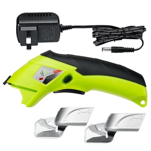 Tijeras de costura de tela eléctrica inalámbrica de 110V-220V, herramientas manuales multiusos de mano con batería, enchufe de EE. UU. - Product Image 2