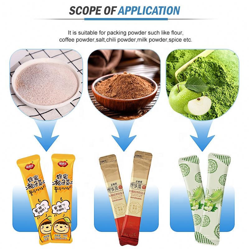 Spice Small Mirchi Chili Food Machinery Filling Sugar Detergent Soy Milk Sticky High Speed Dry Powder Packing Machine Automatic