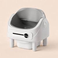 Bac à litière autonettoyant pour chat 80L, ouvert, automatique, intelligent, avec contrôle WiFi via application, 3 protections