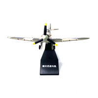 Modèle d'avion de chasse Spitfire à l'échelle 1/72, modèle créatif moderne en métal, avion britannique célèbre de la Seconde Guerre mondiale pour la décoration de la maison