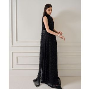 Vestido de verano para mujer, vestido elegante para mujer, bufanda con efecto de encaje ZUKA, VESTIDO LARGO adjunto, Panel trasero largo, ropa de moda para mujer - Product Image 4