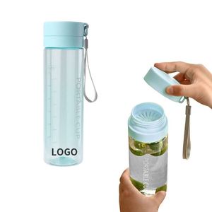 Personalized Lemon Water Plastic Clear Large Capacity Sport Fruit Juice Infusion Drink <b>Bottle</b> With Filter - Product Image 3
