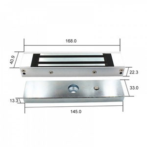 Dc 12v 24v <b>Security</b> Metal Door Magnet Mounted LED Single Door 12V Electric Magnetic Electromagnetic Lock - Product Image 1