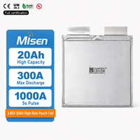 Cellule lithium-ion haute décharge 3,85 V 20 Ah, 300 A max, 1000 A impulsion, pour UAV, véhicule électrique, moto, démarreur de secours