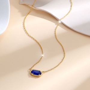 Collana da Donna alla Moda, Best-seller. Ciondolo con pietra portafortuna in acciaio inossidabile. Anello Portafortuna che Ti Porta Buona Fortuna. - Product Image 2