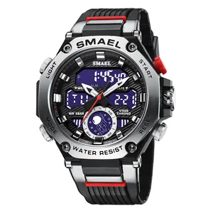 Usine chinoise SMAEL 8069 personnalisé haut de gamme nouveau Design OEM Sport hommes montre à Quartz hommes cadeau