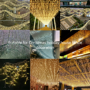 Molt High Quality Commercial Grade IP67 Waterproof 3000K Connectable LED Icicle Curtain Lights Outdoor Lighting <strong>Christmas</strong> - Product Image 3