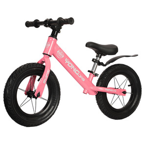 Vélo d'équilibre en alliage d'aluminium YONGJHS 12 pouces sans pédales, multicolores avec roues lumineuses pour garçons et filles de 7 à 12 ans - Product Image 5