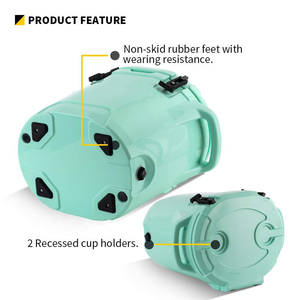 Glacière ronde rotomoulée 27QT à sortie directe d'usine avec règle de mesure de poisson, maintien de la glace pendant 5 jours pour le <span class=keywords><strong>camping</strong></span> et la pêche - Product Image 2
