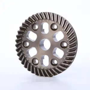 MW High Quality CNC Carbon Steel Small Minispiral Spiral Bevel Gear Pinion Differential Bevel Gear Set for Electric Toys