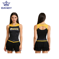 Tenue de cheerleading personnalisée pour femmes, avec col unique, crop top de sport et ensembles d'entraînement sur mesure