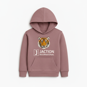 เสื้อฮู้ดดี้ลายเสือพิมพ์ลายด้วยความร้อน น้ำหนัก 350 กรัม ผ้าฝ้ายถัก 100% ใส่ได้ทั้งชายและหญิง มีกระเป๋าหน้า สวมใส่สบายในฤดูหนาวสำหรับผู้ชาย - Product Image 1