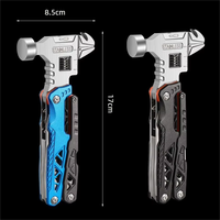 Marteau brise-vitre d'urgence multifonctionnel 18-en-1, pince multi-outils en acier inoxydable de qualité industrielle, pliable, pour la survie, OEM