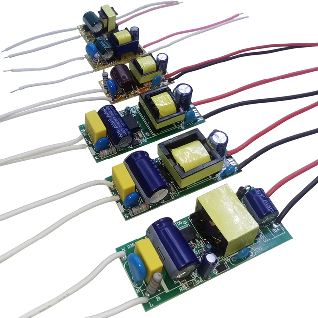 1-3W 4-7W 8-12W 15-18W,20-24W,25-36W LED Driver Power Supply Built-in Constant Current Lighting 110-265V Output 300mA Transforme