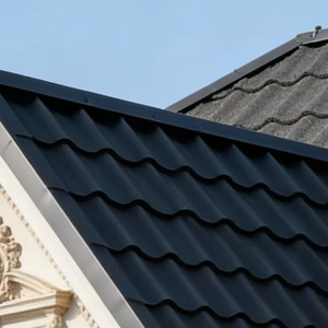 Capuchons de pignon en acier pour panneaux de toiture, tuiles de toiture en béton, tuiles de toiture métalliques revêtues de pierre - Product Image 1
