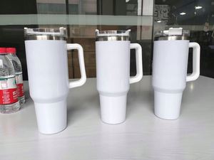 Double Wall Vacuum Sealed Stainless Steel Cup Blank Sublimation Beer Travel Mugs Cups 40Oz Coffee Tumbler With Handle - Product Image 2