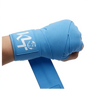 ที่รัดข้อมือ KT Blue Cashmere ปรับระดับได้ด้วยแถบตีนตุ๊กแก ป้องกันการลื่นไถล ป้องกันอย่างมืออาชีพ เหมาะสำหรับทุกเพศ ใช้สำหรับยกน้ำหนัก เสริมสร้างความแข็งแรง - Product Image 1