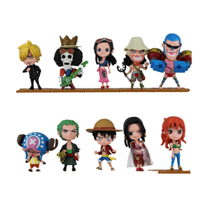 ODM dessin animé japonais Anime jouets d'action 10 pièces/ensemble mignon PVC poupées une pièce figurines-<span class=keywords><strong>Luffy</strong></span> Zoro Nami Usopp <span class=keywords><strong>Boa</strong></span> <span class=keywords><strong>Hancock</strong></span> - Product Image 2