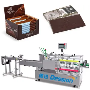 Hoge Snelheid Automatische Chocolade Kartoning Machine Chocoladereep Doos Kartonnen Vulmachine