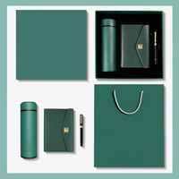Coffret cadeau d'affaires de luxe pour hommes, 5 en 1, pour cadeaux promotionnels, comprenant un sac, une boîte, un carnet, un stylo et une bouteille