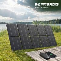 Panneau solaire pour l'alimentation d'urgence et l'énergie extérieure |   USB DC pliable et étanche |   Générateur portable