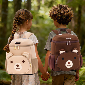 Sesame Baby Cartoon Bear <b>Backpack</b> 13 Inches Waterproof For <b>Kids</b> School Education Unisex 3-6 Years - Product Image 1