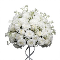 Centre de table de mariage de 60 cm, boule de fleurs artificielles, décoration de table