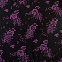 Tela Crepé Tejida de Poliéster 100% con Estampado Floral Koshibo Personalizado, Impresa Digitalmente, para Vestidos de Niña, Ideal para Forro y Bodas