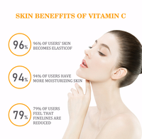 Nouveau sérum anti-âge éclaircissant à la vitamine C et à l'acide hyaluronique avec collagène pour le soin de la peau du visage, du cou et des mains