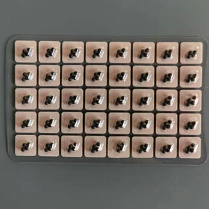 Four ear acupressure patches stimulate acupressure on ear reflex zones, massaging the ear <b>seeds</b>. - Product Image 3