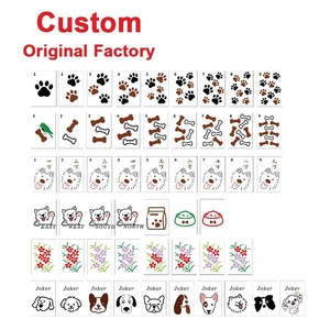 Juego de Mahjong Americano de Lujo Portátil con Temática de Perros, Personalizado de Fábrica, con Fichas Acrílicas - Product Image 1