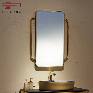 Modern <strong>Rustic</strong> Eco-Friendly Bathroom Vanity LED Mirror Ceramic Basin Gold Plated Stainless Steel <strong>Cabinet</strong> 2-Year Warranty 29-31 - Product Image 3