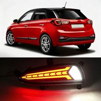 Feux arrière LED DRL, réflecteur de pare-chocs arrière, feu stop, feux de circulation pour Hyundai I20 Elite 2019