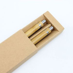 Stylos en bois et bambou écologiques personnalisés, stylos promotionnels en bois avec logo personnalisé, stylet en bambou avec étui, coffret cadeau - Product Image 6