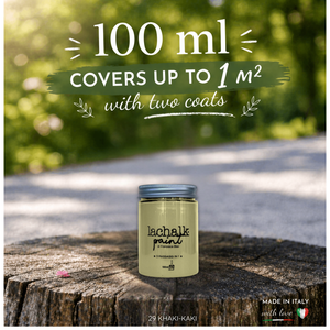 29 KHAKI 100 ml LaChalk the evolution of <b>chalk</b> paint Where <b>chalk</b> meets resin: Hybrid <b>Chalk</b> Resin Paint made in Italy - Product Image 2