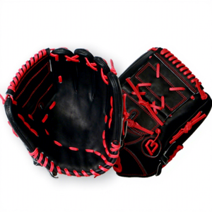 Nouveaux gants de baseball en cuir couleur personnalisée, haute qualité, équipement d'entraînement de terrain extérieur respirant pour attrapeur - Product Image 5