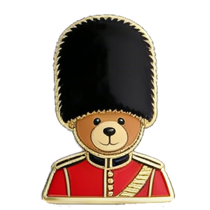 Épinglette en émail en forme d'ours de la Garde britannique, badge en métal artisanal, souvenir, décoration, cadeau - Product Image 1